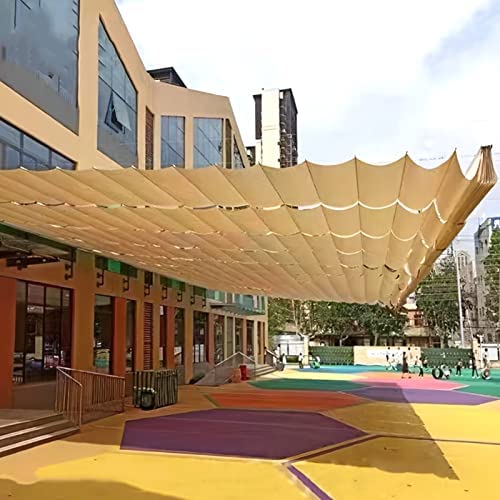 Voile d'ombrage rétractable en HDPE anti-UV pour pergola et terrasse - 8