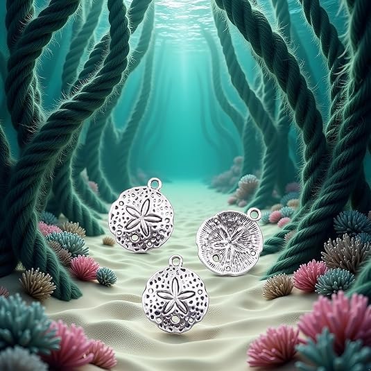 20 Pcs Charms Shell Starfish Antique Silver Pendants for Making Bracelet Necklace Jewelry Findings Making Accessory,for DIY Bracelet Necklace Keychain Charms (25x21mm) - Image 4