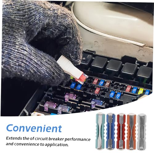 Kit de fusibles automotrices CHILDWEET, 200 piezas, para autos, camiones, RV y embarcaciones, diseño ligero de almacenamiento y clasificación miniatura 7