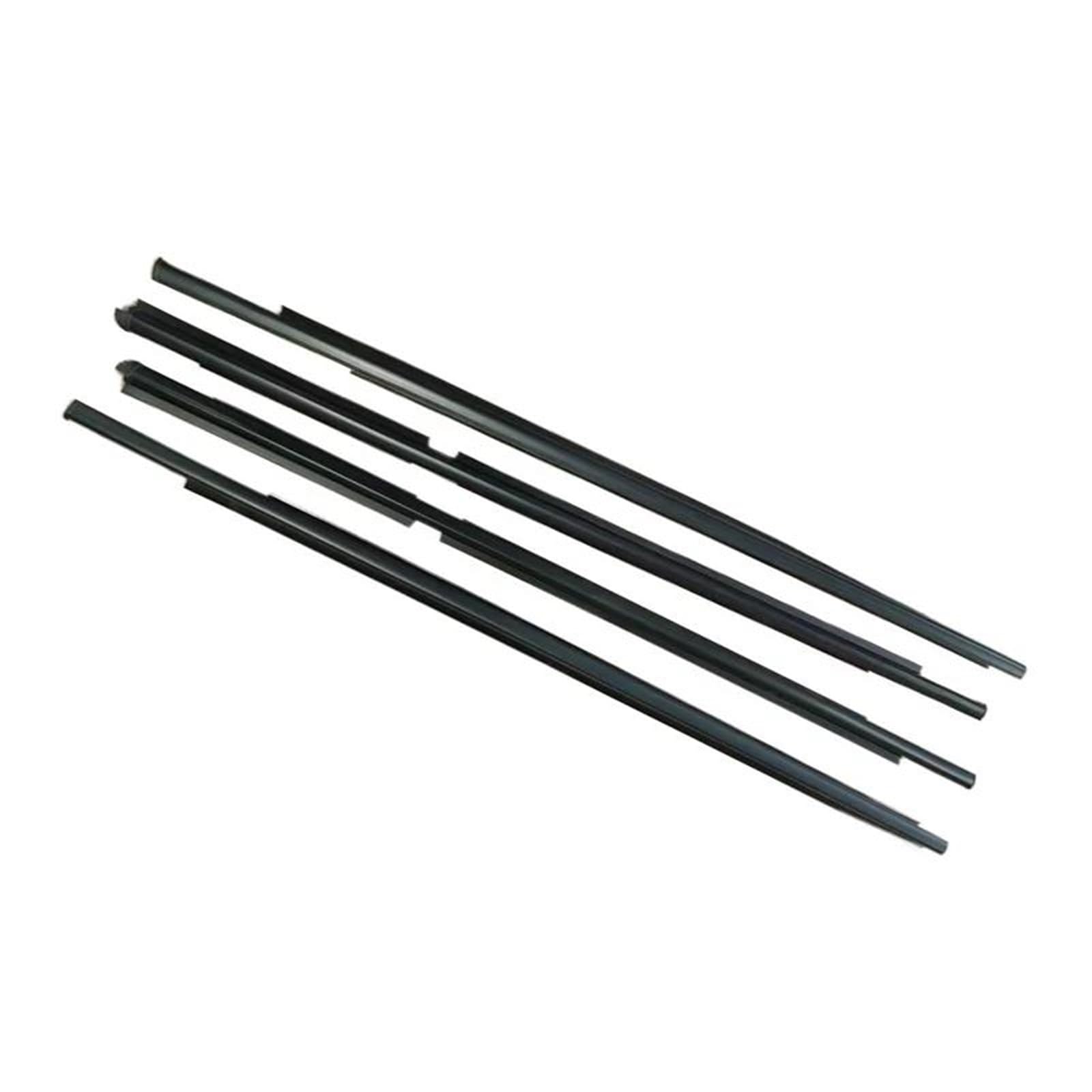 Noheeu One Color 4Pcs For Yaris Hatchback 2006-2013 4 Doors Window Trim Weatherstrip Seal Strips Rubber Moulding 68210-0D100