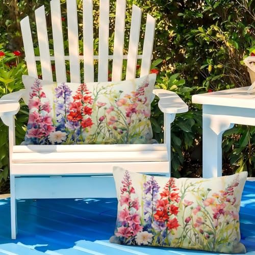 Coussin extérieur imperméable avec fermeture éclair invisible lot de 2 - 5