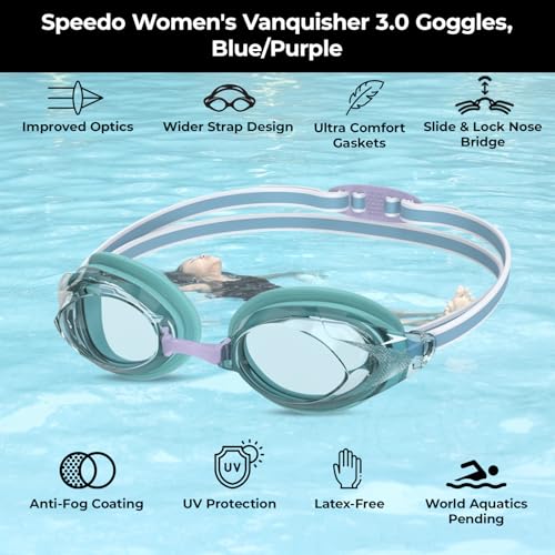 Image of Speedo Women's Swim Goggles Mirrored Vanquisher 2.0