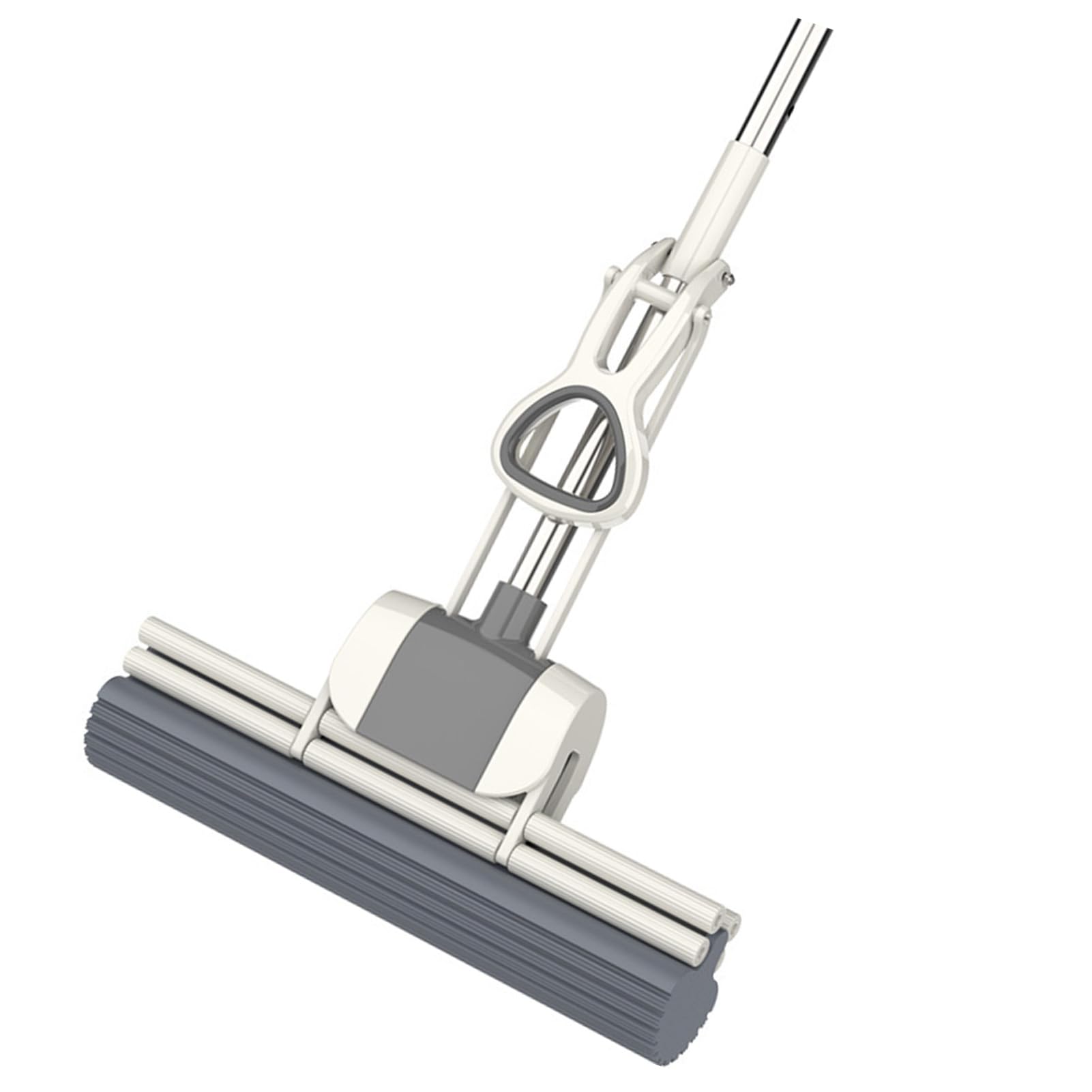 Naroote Mop z gąbką Elastyczny Mop z Wałkiem Wyciskanym Miękki materiał Łatwy w Użyciu do Domowego Biura 14,96 Cala