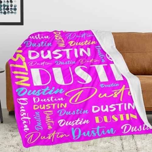 Personalized Blankets for Kids with Names Customized Blankets with Name for Adult Custom Blanket Gift for Birthday Christmas Valentines Day Gift