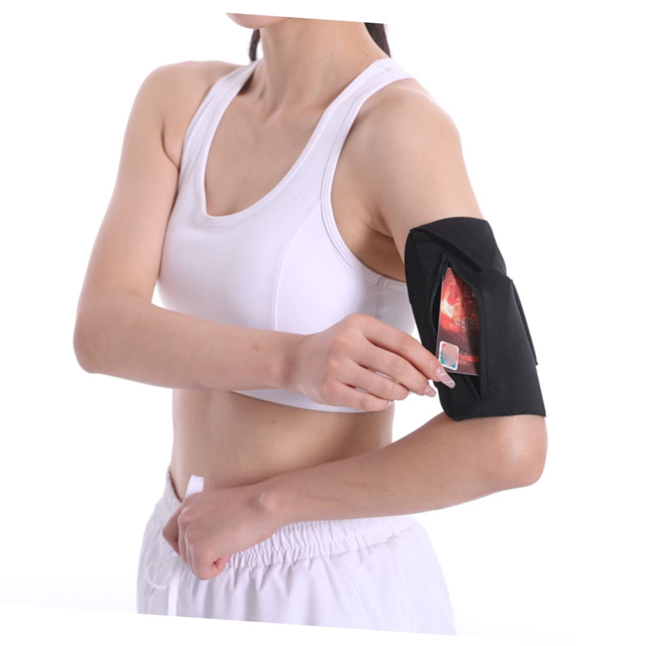 Uonlytech 5stücke Armband Handyhalterung Tragbare Sport-Handytasche Für Joggen Neoprener Arm Und Beutelhalter Für Fitness Outdoor Und Radfahren Und Praktisch Für Mobilgeräte
