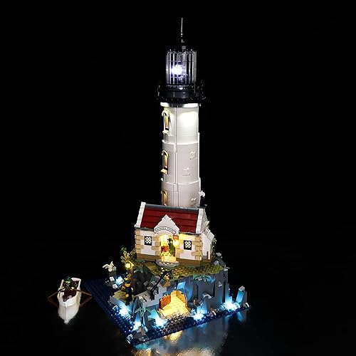 Miniatura 8 de Kyglaring Kit de iluminación LED (sin modelo) diseñado para Lego Home Ideas Motorizado Lighthouse 21335 Model Building Set - sin juego de Lego