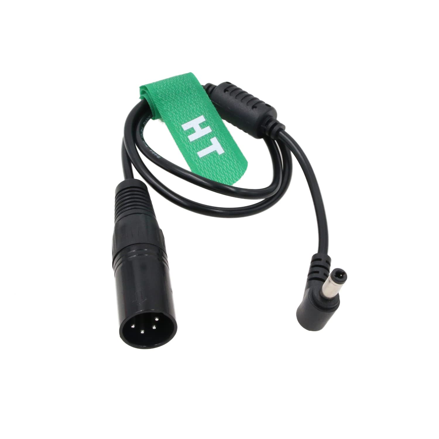 HangTon 12V XLR 4 Pin to DC Barrel 5.5x2.5mm for Blackmagic Video Assist, Atomos Shogun Flame Ninja V Monitor Power Cable 50cm