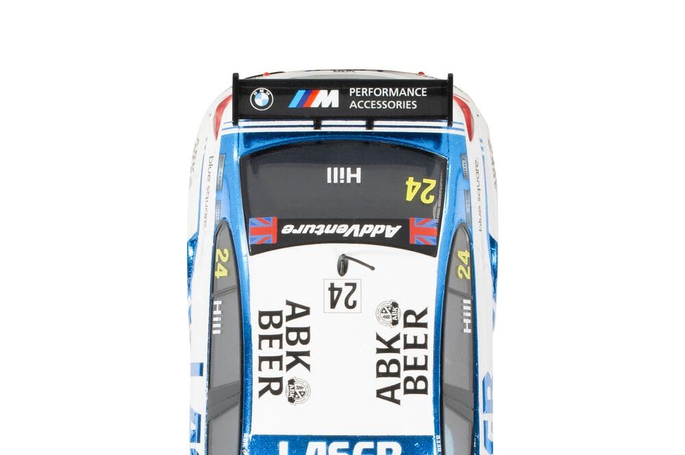 Scalextric - C4526 - Cars BMW 330E NGTC, Outils Laser, Jake Hill 2023, Voiture à sous Jouet à Utiliser avec des Circuits Ou Un Ensemble de Courses