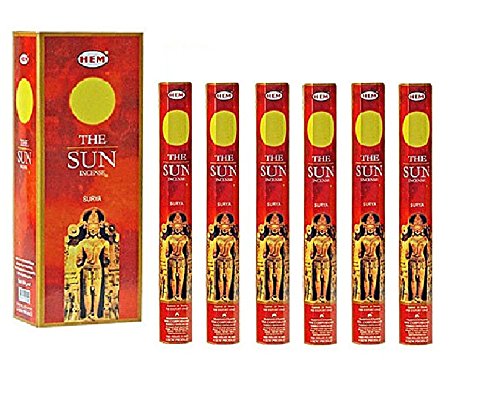 HEM The Sun Incense Sticks Surya 6 Packs
