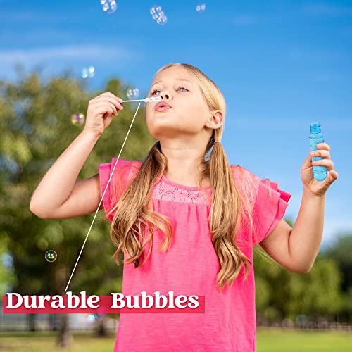 Sloosh 24 Pack 2Oz Bubble Liquid Clear Bottle With Wand Set For Kids' Bubble Toys Summer Bubble Fun Activity, Easter, And Assortment Party Favors #TOP4
