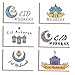 Casiler Eid-Karte 6pcs / Set Ramadan Mubarak Karten Pack Saisonale Grußkarten Für Handwerksbüro Bürobedarf