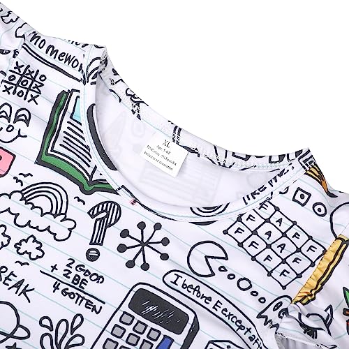 Toddler Girls Back to School Pencil Dress Causal Flutter Sleeve Ruffle Bottom Dress Summer Clothes2