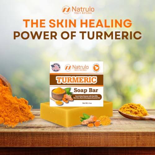 Turmeric-Soap-Bar-for-Face-Body--Natural-Turmeric-Skin-Brightening-Soap-for-Dark-Spots-Intimate-Areas-Underarms--Turmeric-Face-Wash-Reduces-Acne-Scars-Cleanses-Skin--Made-in-USA