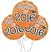 Graduation Cap Class of 2016 Mylar Balloons in Orange - 3 Pack