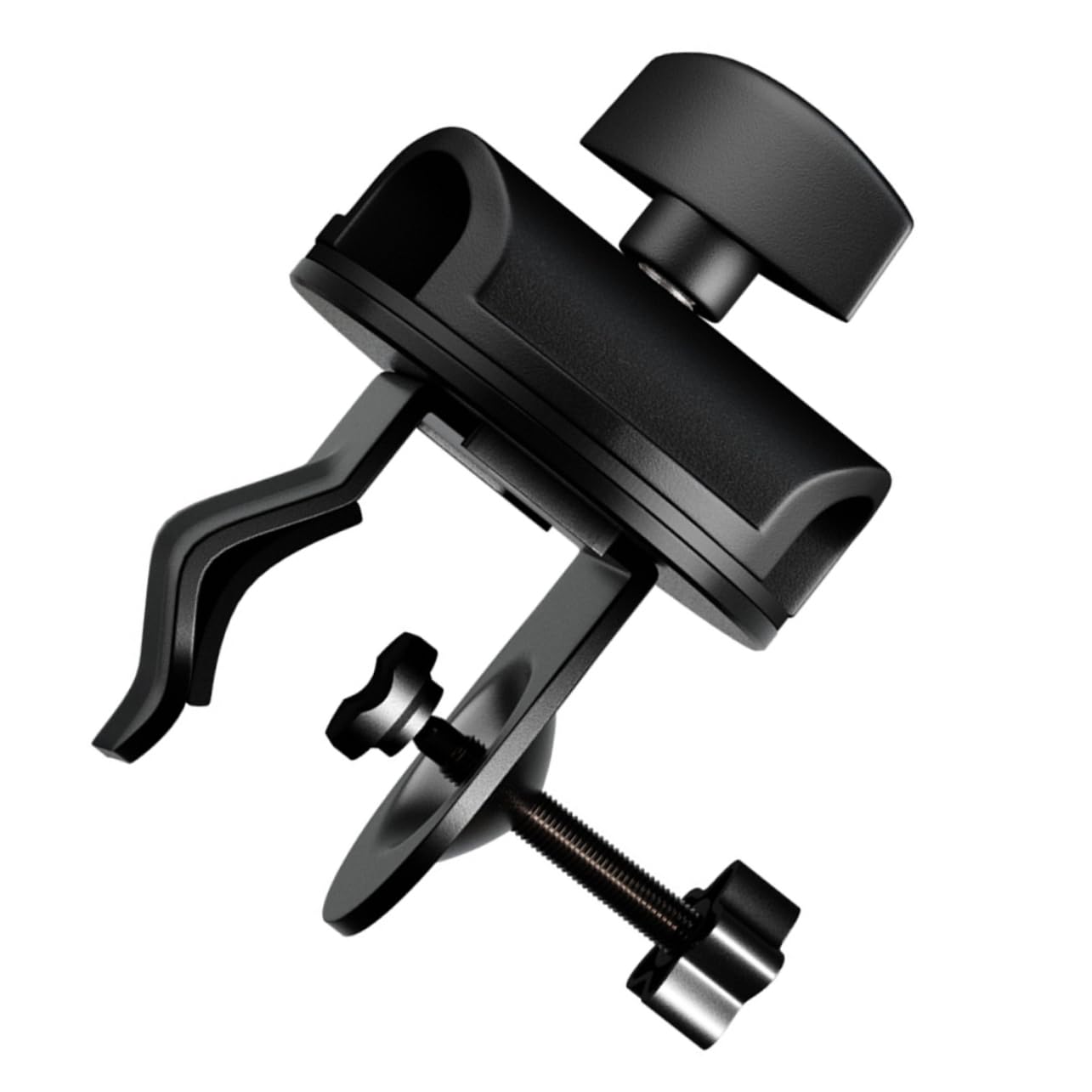 Toddmomy Mic Clip Microphone Boom Arm Desk Mount Clamp Rotation Ergonomic Design for Live Performances Suitable for Handheld Microphones for Recording