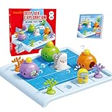 Gemmicc Skill Building Puzzle Games, Brain Teasers Games, Divers and Shark Preschool Logical Game for Children