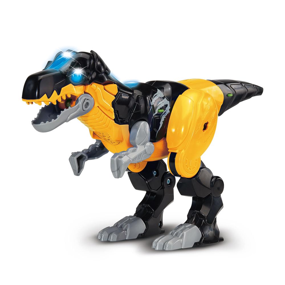 VTech - Switch & Go Dinos Combo Dragorex, Le Méga Dragon 2 en 1 - T-Rex Jouet Voiture de Course Transformable en Dragon Figurine Animé, Sons et Lumières - Cadeau Enfant Dès 4 Ans - Contenu en Français