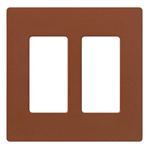 Image of Lutron Claro 2 Gang Decorator /Rocker Wallplate, Satin, Sienna (1-Pack) | SC-2-SI