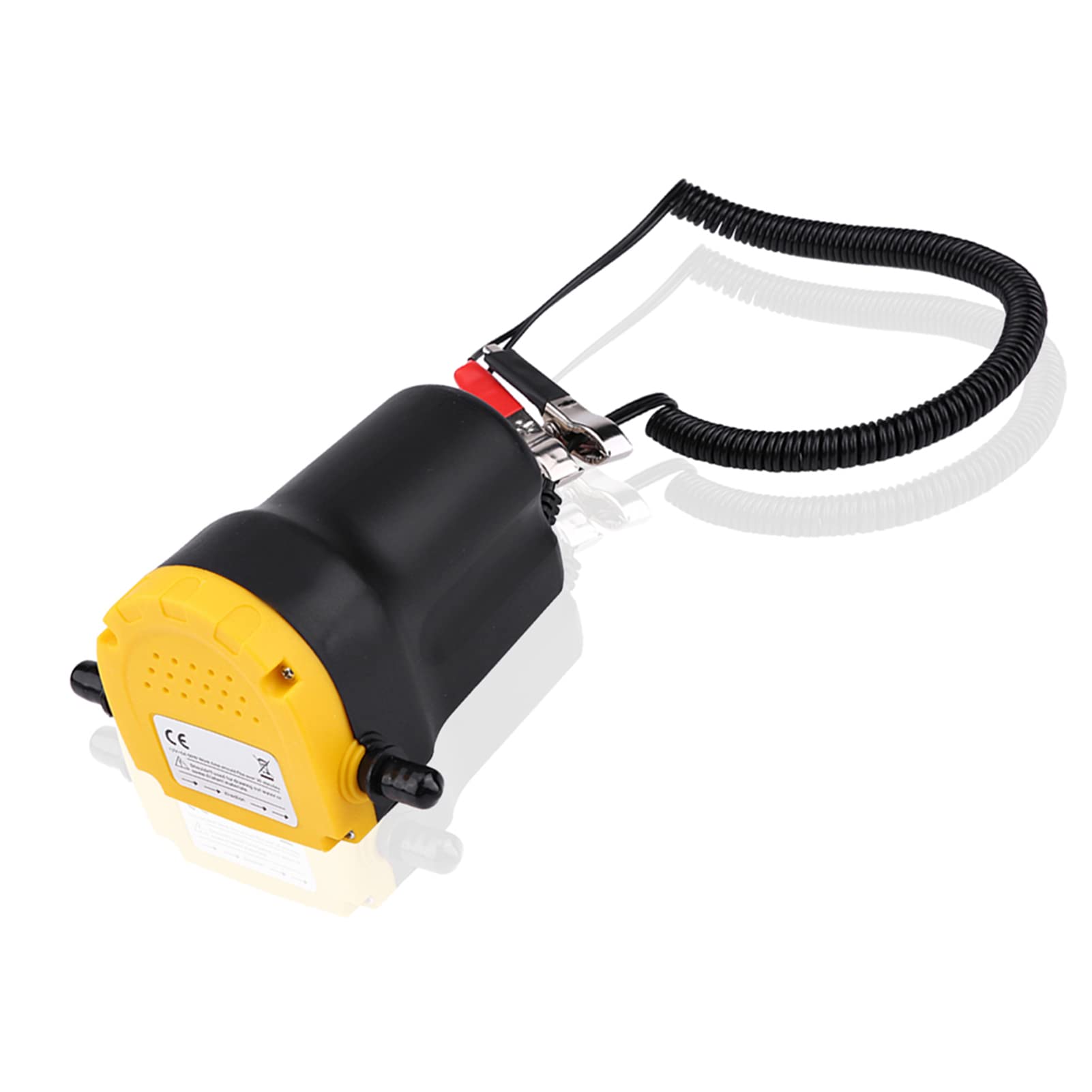 Ejoyous 12V DC Pompe d'extraction, 60W 250L/H Portable Pompe à Vidange D'huile avec Tubes, Pompe d'extraction d'huile pour Auto Voiture, Noir + Jaune