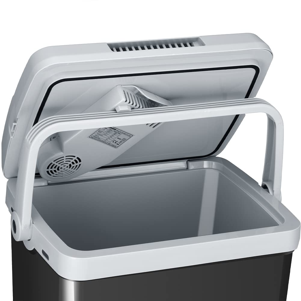 Frigorifero Elettrico Portatile 32 Litri, Mini Frigo 230V 12V, Freddo e Caldo per Camion Auto Campeggio