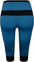 Vista 73 de Pantalones capri para mujer, estilo casual, de verano, elásticos, de cintura alta, pantalones de yoga, ajuste atlético, pantalones deportivos