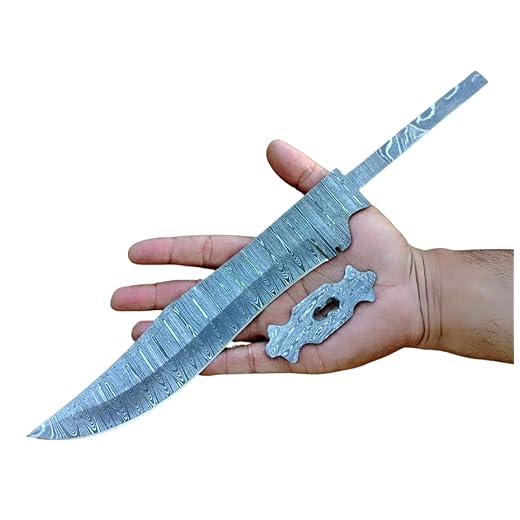 Hand Forged Damascus Knife Blank For DIY Making