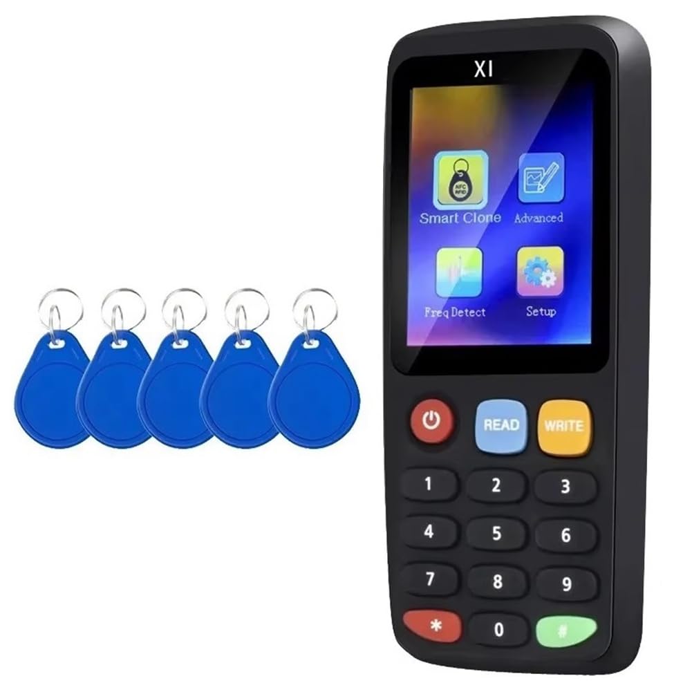 X7 RFID Smart Chip NFC Décrypteur Dupliqueur Lecteur-Écrivain + 5XCUID Porte-Clés Tag Copieur 125KHz 13.56MHz Badge Clone Carte