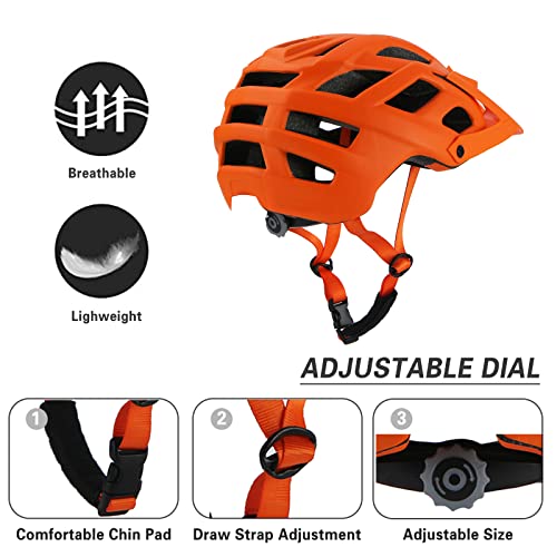 Zeroall Casque de Vélo Adulte 55-61cm Réglable Taille Casque de VTT Vélo de Route avec Visière Réglable, Homme Femme Casque pour Vélo Skateboard Scooter Skating Sport de Plein Air - Image 6