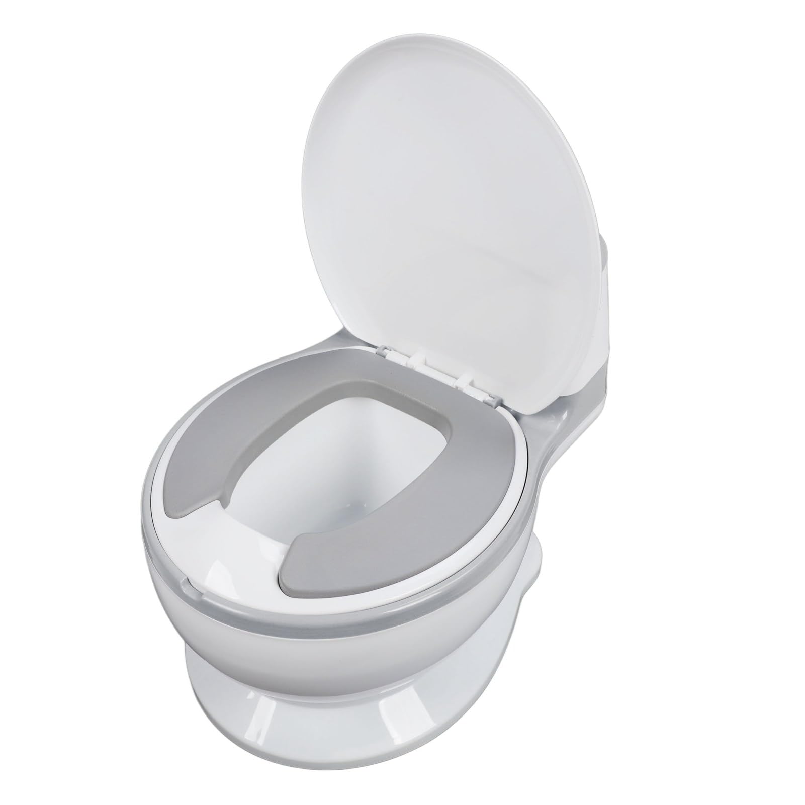 Toilette per l'addestramento al vasino, toilette in plastica per bambini Sedia portatile per vasino per bambini Sedile regolabile per l'addestramento al vasino per bambini (GREY)