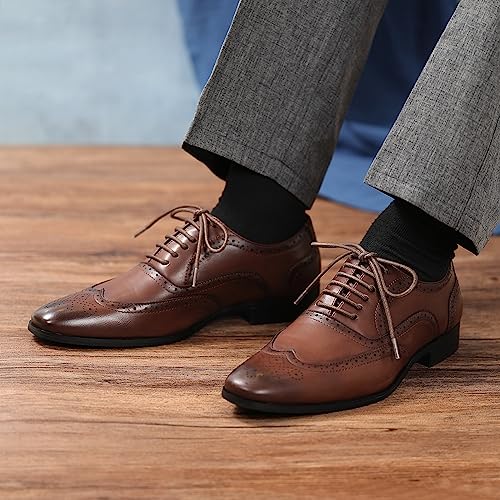 Image of 2 Pairs Dress Shoe Laces, 1 /8 inch Waxed Round Shoelaces | Anti slip waxed cotton coating keeps knots secured all day; 8 colors & 6 sizes for men's,women's leather, dress shoes