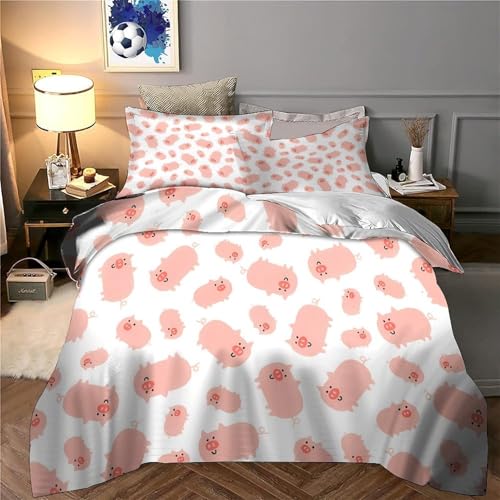 Housse de couette hypoallergique fermeture éclair parure lit 3D - 6