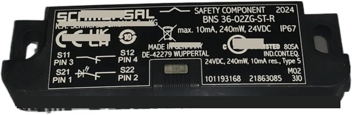 Safety Sensor 36-02ZG-ST-R 101193168 Magnetic Right Side M8 Connector 2 Normally Closed