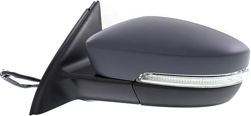 Miniatura 2 de Kool Vue - Espejo eléctrico compatible con Volkswagen Jetta 11-18 derecho e izquierdo manual plegable calefacción luz de señal sedánhíbrido pintable