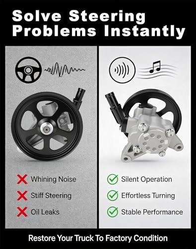 Image of 21-5442 Power Steering Pump with Pulley for Honda Odyssey Pilot Acura MDX | With pulley, fits 2005-2010 Odyssey, 2005-2008 Pilot, 2007-2013 MDX, replaces 56110-RGL-A03