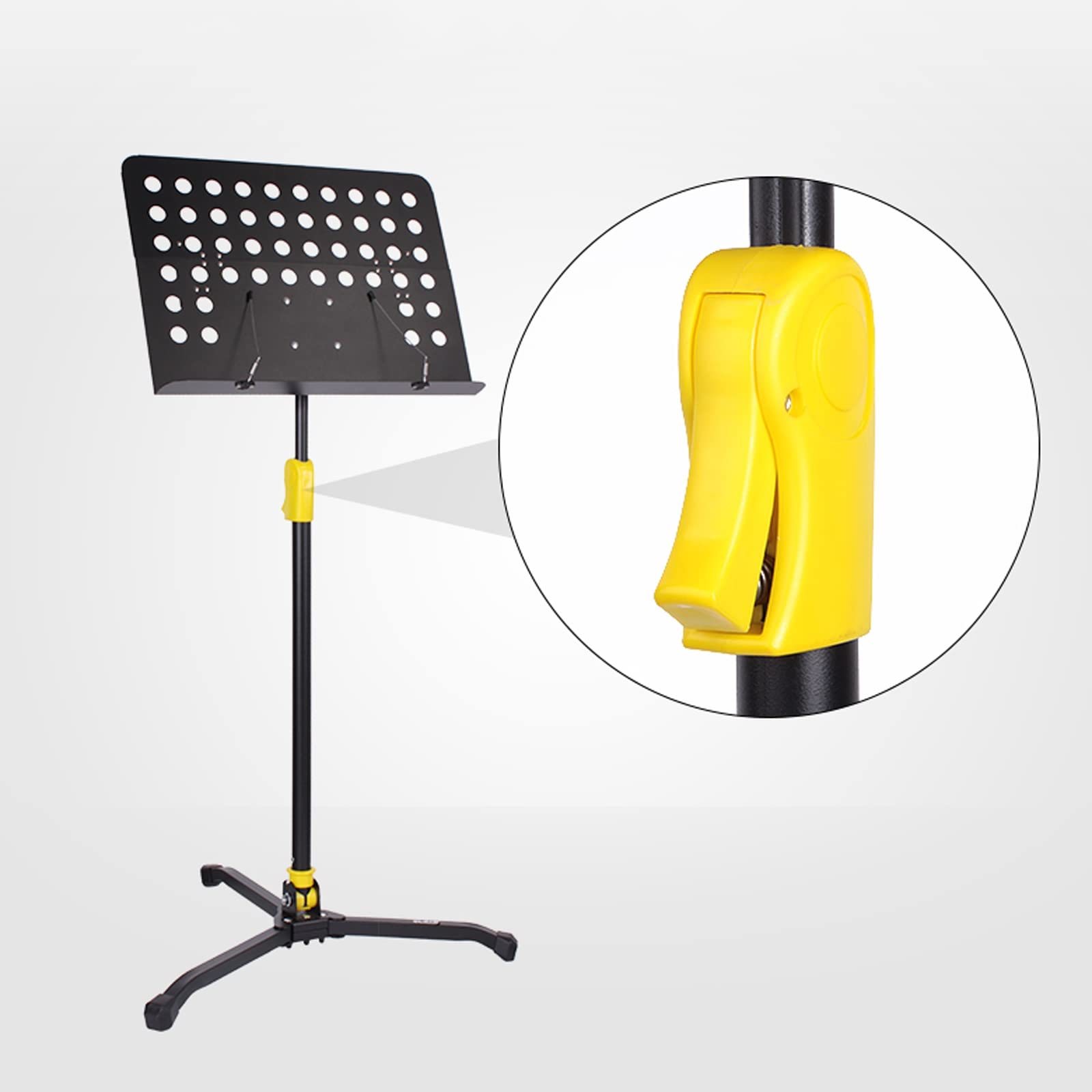 Leggio for Spartiti In Metallo, Portatile Pieghevole Strumento Leggio Telaio Di Lettura Supporto Piatto Musica Pieghevole, Leggio for Orchestra,Nero Borsa Da Trasporto Con Spartiti Leggio per spartiti