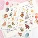 Produktbild BLOUR 6Pcs Cartoon niedlichen Tieraufkleber Kinderspielzeug Anime Aufkleber Set für Kinder DIY auf Buch Laptop Telefon Fahrrad Skateboard Pack