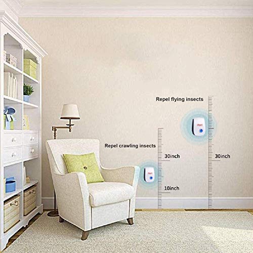 Bocianelli Ultrasonic Pest Repeller 6 Packs, Ultrasonic Pest Control,Electronic Indoor Pest Repellent Plug in