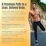 Premium Male Weight Loss - Fat Burner for Men - Supports Healthy Pathways Associated with GLP-1 Activity - Appetite Suppressant, Energy Booster, Helps Sustain Muscle - 60 Unisex Capsules - Image 4