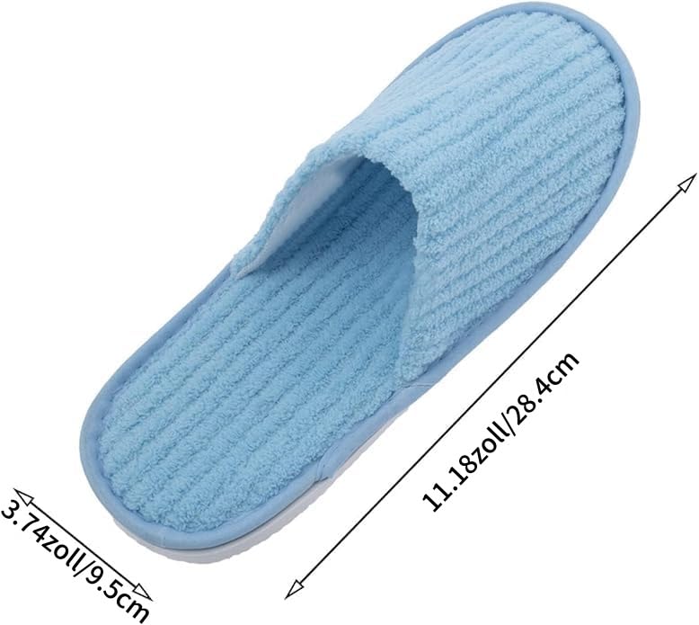 12 Paar Hotelslipper Bunt Hausschuhe Set für Gäste, Einweg Universalgröße Waschbar Antirutsch Korallenvlies Hotel Badeslipper Für Party Gast Pantoffel (6 Farben)