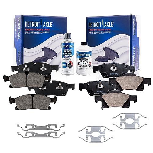 Image of Detroit Axle - Brake Pads for 11-16 Jeep Grand Cherokee 11-20 Dodge Durango
