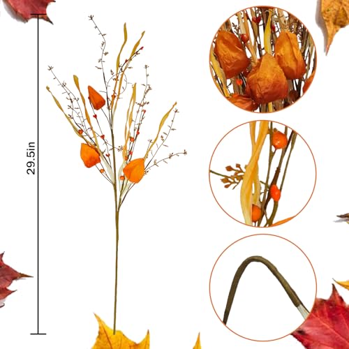 6Pcs-Fake-Fall-Berry-Stems-28inch-Artificial-Fall-Branches-with-Fall-Flower-Faux-Autumn-Pick-Decorations-for-Vases-Arrangement-Home-Table-Kitchen-Party-Harvest-Thanksgiving 6Pcs Fake Fall Berry Stems 28inch Artificial Fall Branches with Fall Flower Faux Autumn Pick Decorations for Vases Arrangement Home Table Kitchen Party Harvest Thanksgiving