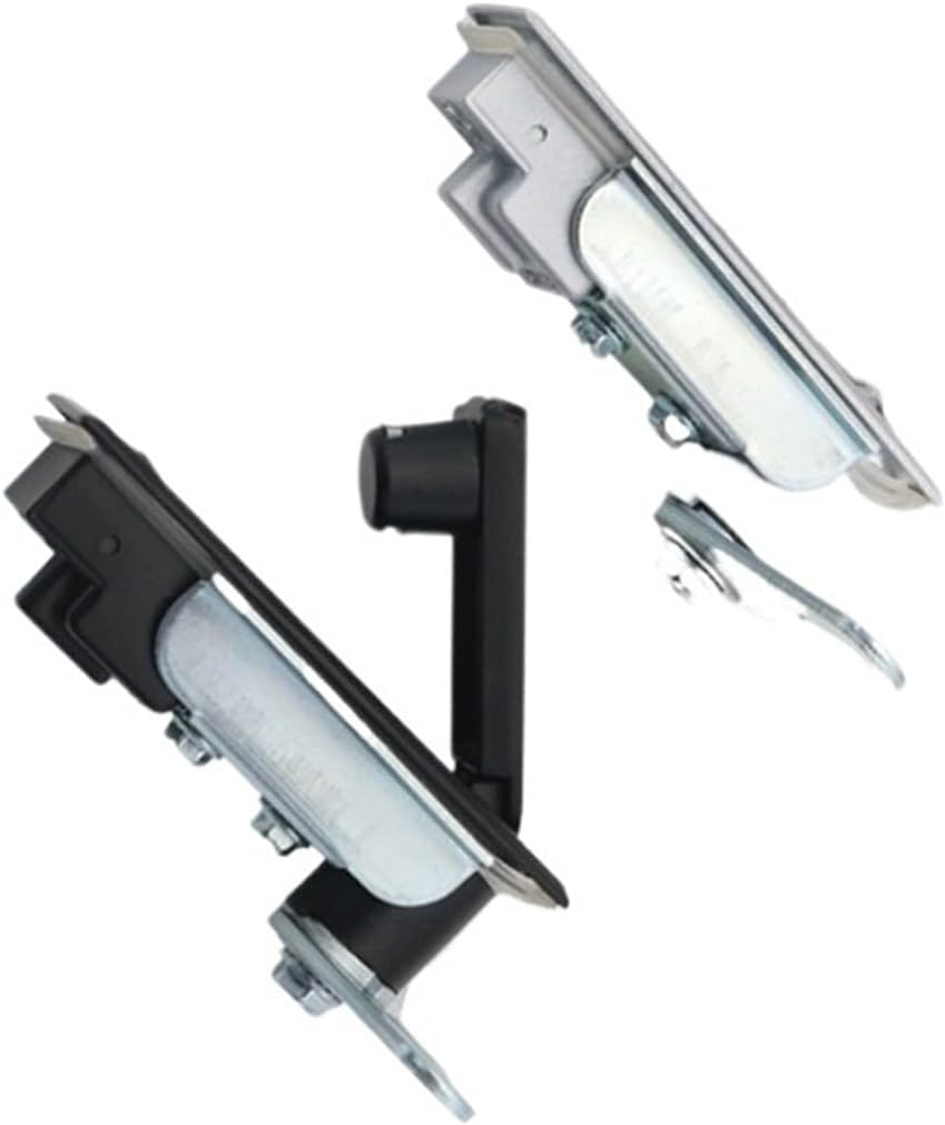 Flat Lock Industrial Machinery Equipment Distribution Box Electrical Cabinet 1Pcs(Black)