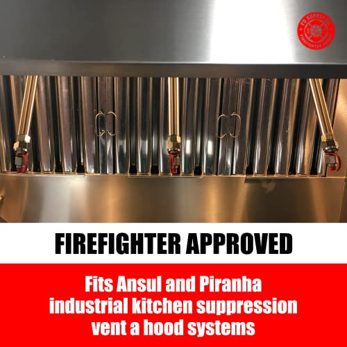 Rubber Blow Off Caps for Ansul R102 and Piranha Industrial Kitchen Suppression Vent A Hood Systems – Fire Suppression Nozzles – Grease Caps Kit (20 Caps)