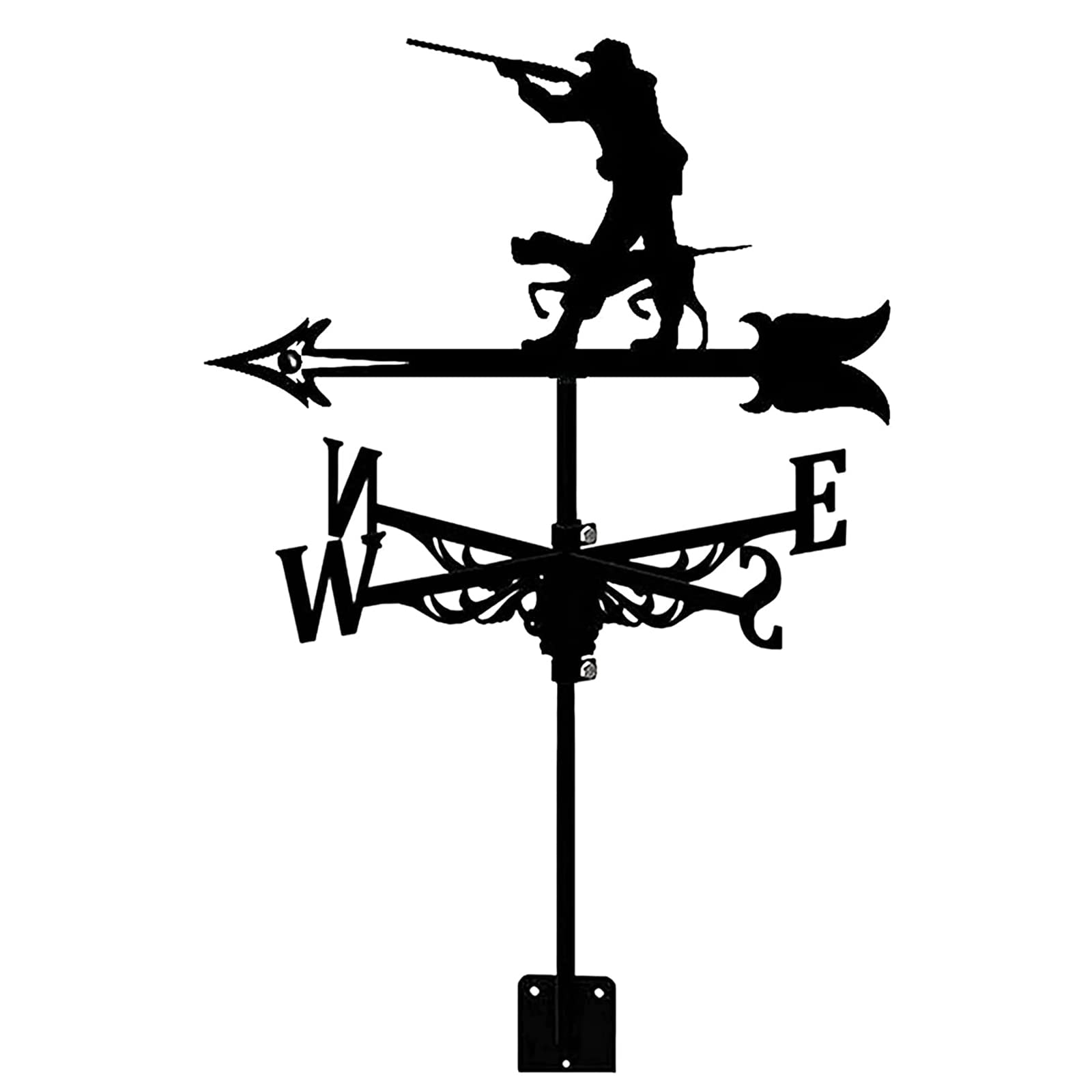Klonwg A Metal Weathervane Outdoor Roof Weathervane Garden Yard Decor Stainless Steel Weathercock Indicating Wind Direction Farm Scene Home Outdoor Crafts Ornaments D 35X50cm