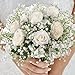 JIFTOK Babys Breath Artificial Flowers, 24 Pcs Fake Flowers Gypsophila Bouquet Fall Flowers Artificial for Decoration, Real Touch Silk Flower for Wedding Christmas DIY Party Home Garden Office(White)