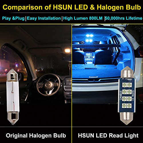 HSUN 42mm LED Festoon Interior Bulbs Ice Blue 2 Pack miniatura 4