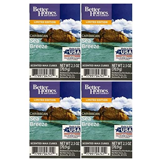 Better Homes and Gardens Caribbean Sea Breeze Wax Cubes - 4-Pack