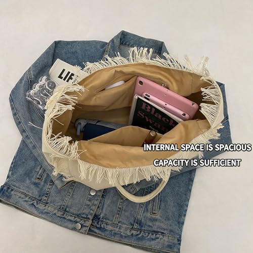 Bolso Tote de Mezclilla con Gran Capacidad para Mujer miniatura 5