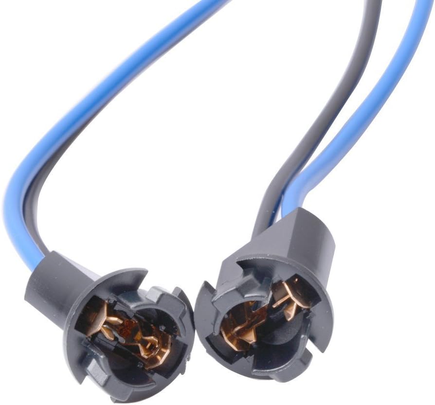 Car Truck T10 W5W 194 LED Light Bulb Socket Holder Wire Connector 5 Pcs