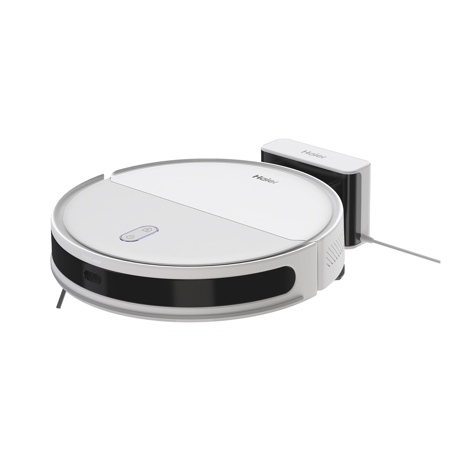 Haier Civic X11 White 2 in 1 Robot Vacuum Cleaner & Mop, 5000 Pa Suction, 2600mAh Battery, Covers Wide Area in Single Charge, Zero Tangle Technology, Advanced Laser Mapping | Anti-Fall, Pet Frindly